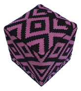 handmade Ottoman Black Purple HandmadeRECTANGLE 100% WOOL area rug