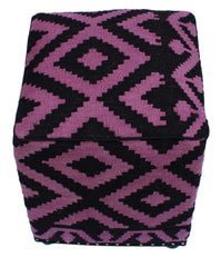 handmade Ottoman Black Purple HandmadeRECTANGLE 100% WOOL area rug
