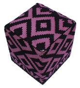 handmade Ottoman Black Purple HandmadeRECTANGLE 100% WOOL area rug