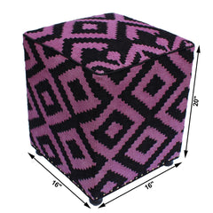 handmade Ottoman Black Purple HandmadeRECTANGLE 100% WOOL area rug