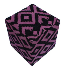 handmade Ottoman Black Purple HandmadeRECTANGLE 100% WOOL area rug