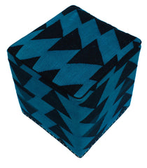 handmade Ottoman Blue Black HandmadeRECTANGLE 100% WOOL area rug