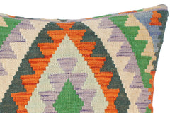 handmade Traditional Pillow Rust Beige Hand-Woven SQUARE 100% WOOL kilim throw pillow