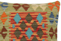 handmade Traditional Pillow Rust Red Hand-Woven SQUARE 100% WOOL kilim throw pillow