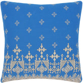 handmade Turkish Throw Pillow Blue Gray SQUARE cotton throw pillow