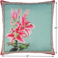 handmade Turkish Throw Pillow Green Ivory  SQUARE handmade Silk Throw Pillow