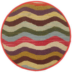 handmade Blue Beige Hand-made ROUND