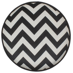 handmade Ivory Black Hand-made ROUND VELVET area rug