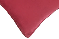 handmade  Pillow Red Red Hand-Woven SQUARE VELVET pillow
