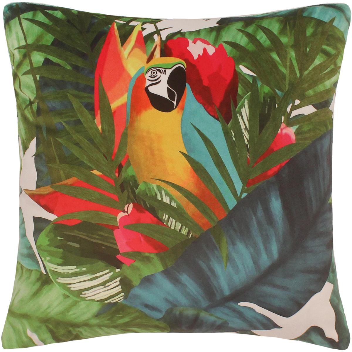 handmade Pillow Red Green Hand-Woven SQUARE PRINTED VEL pillow