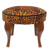 handmade Modern Victorianot Gold Black Hand-made ROUND VELVET area rug 23'' x 23'' x 18''