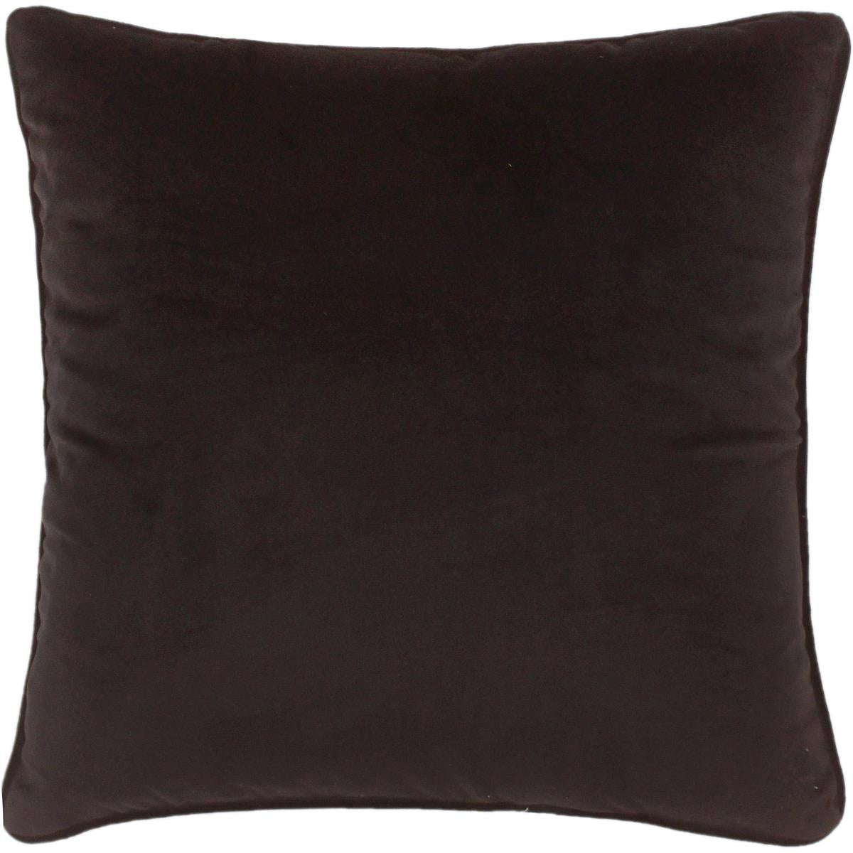 handmade Pillow Black Black Hand-Woven SQUARE VELVET pillow