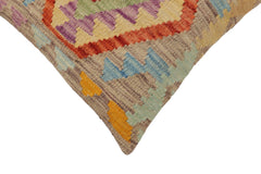 handmade Traditional Pillow Red Blue Hand-Woven SQUARE 100% WOOL Hand woven turkish pillow2' x 2'