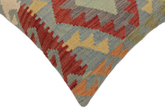 handmade Traditional Pillow Blue Red Hand-Woven SQUARE 100% WOOL Hand woven turkish pillow PILLOW