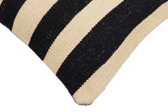 handmade Modern Pillow Beige Black Hand-Woven SQUARE 100% WOOL Hand woven turkish pillow 2 x 2