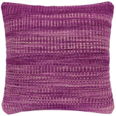 handmade Modern Pillow Purple Beige Hand-Woven SQUARE 100% WOOL Hand woven turkish pillow 2 x 2