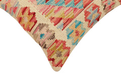 handmade Traditional Pillow Beige Rust Hand-Woven SQUARE 100% WOOL Hand woven turkish pillow 2 x 2