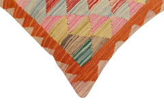 handmade Traditional Pillow Rust Red Hand-Woven SQUARE 100% WOOL Hand woven turkish pillow2' x 2'