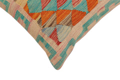 handmade Traditional Pillow Red Rust Hand-Woven SQUARE 100% WOOL Hand woven turkish pillow2' x 2'