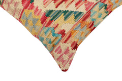 handmade Traditional Pillow Red Rust Hand-Woven SQUARE 100% WOOL Hand woven turkish pillow2' x 2'