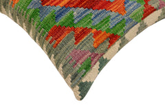 handmade Traditional Pillow Rust Beige Hand-Woven SQUARE 100% WOOL Hand woven turkish pillow2' x 2'