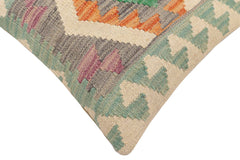 handmade Traditional Pillow Gray Rust Hand-Woven SQUARE 100% WOOL Hand woven turkish pillow 2 x 2