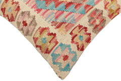 handmade Traditional Pillow Red Blue Hand-Woven SQUARE 100% WOOL Hand woven turkish pillow 2 x 2