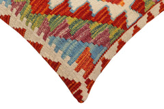 handmade Traditional Pillow Rust Beige Hand-Woven SQUARE 100% WOOL Hand woven turkish pillow PILLOW