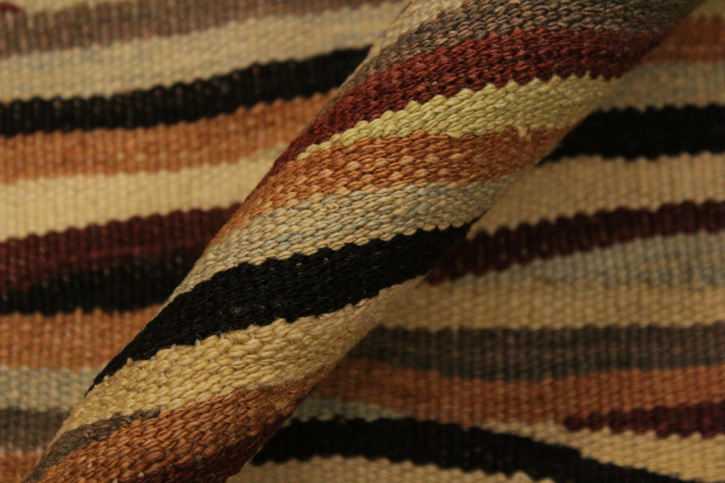 handmade Modern Kilim Beige Red Hand-Woven RECTANGLE 100% WOOL area rug 6x8