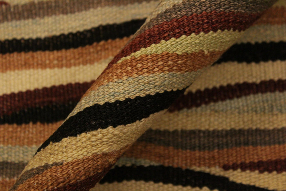 handmade Modern Kilim Beige Red Hand-Woven RECTANGLE 100% WOOL area rug 6x8