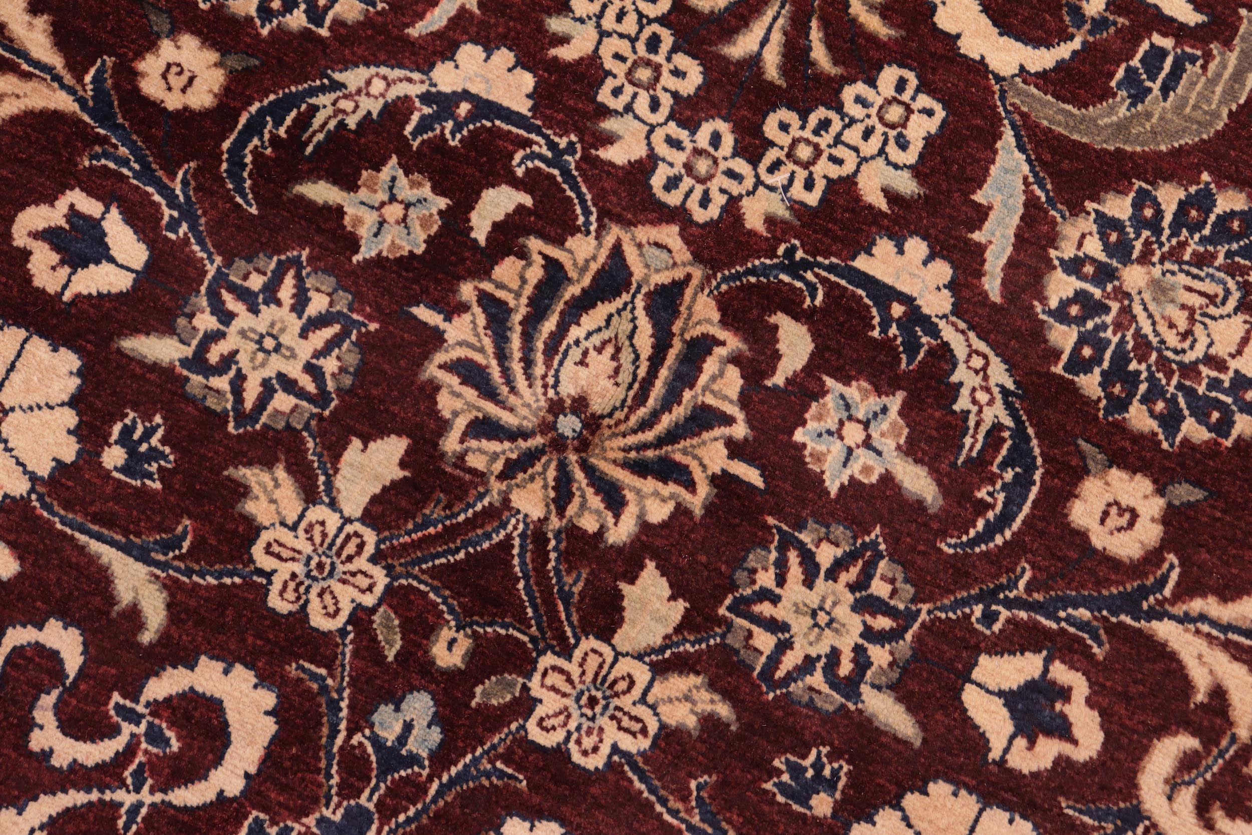 handmade Transitional  Maroon Brown Hand Knotted RECTANGLE 100% WOOL area rug 8 x 10