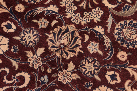 handmade Transitional  Maroon Brown Hand Knotted RECTANGLE 100% WOOL area rug 8x10