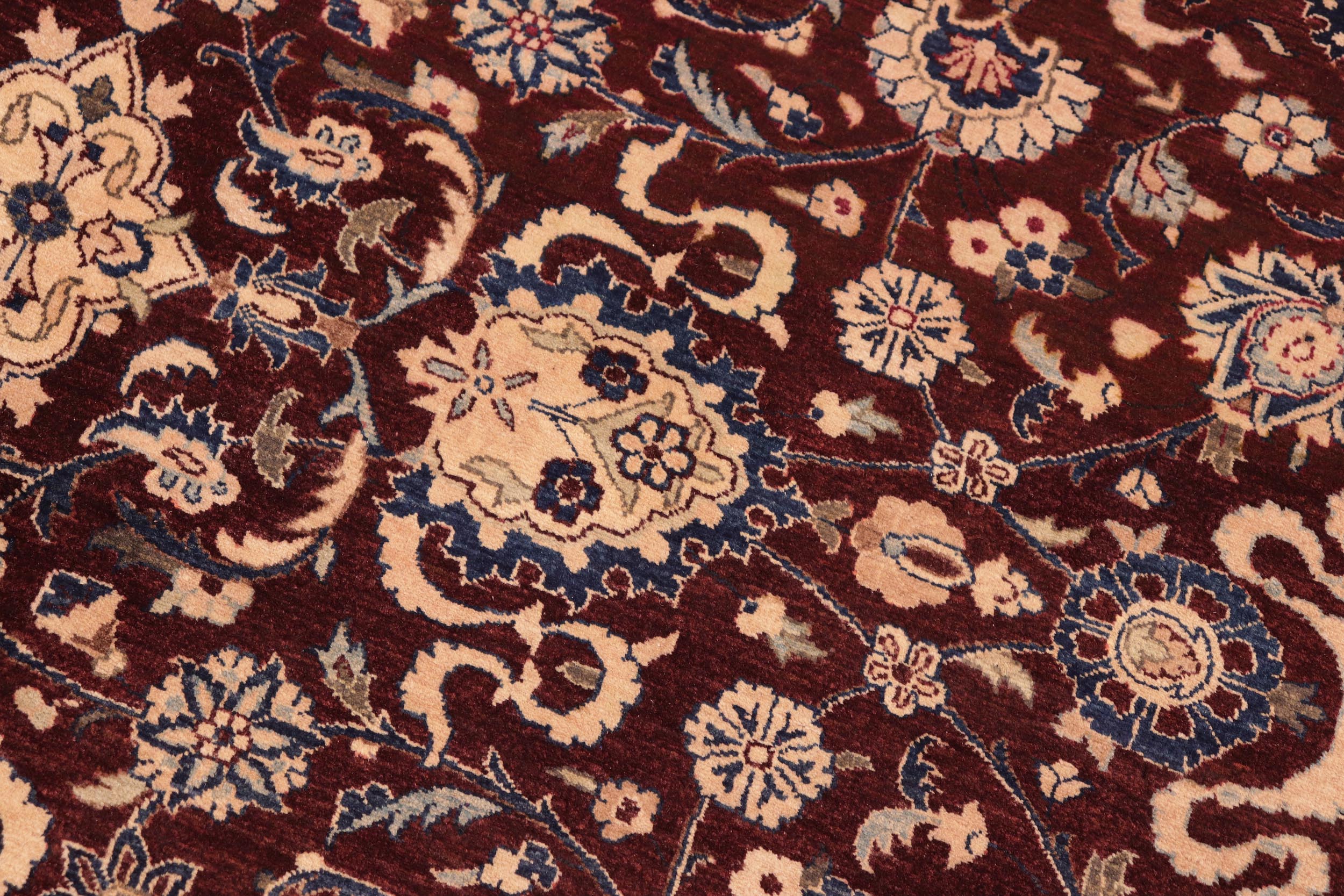 handmade Transitional  Maroon Brown Hand Knotted RECTANGLE 100% WOOL area rug 8 x 10