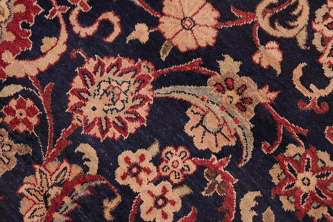 handmade Transitional Abasi Afsha Blue Red Hand Knotted RECTANGLE 100% WOOL area rug 8 x 10