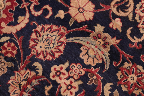handmade Transitional Abasi Afsha Blue Red Hand Knotted RECTANGLE 100% WOOL area rug 8x10