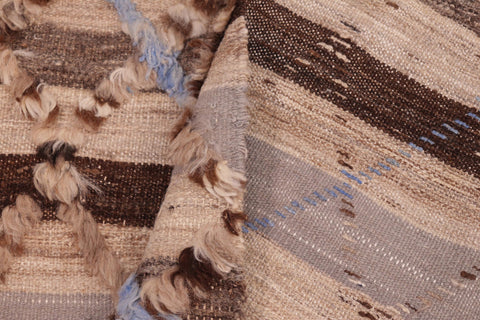 handmade Geometric Moroccan Hi Tan Brown Hand Knotted RECTANGLE 100% WOOL area rug 6' x 9'