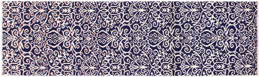 Cyrena Handâ€‘Knotted Wool and Viscose Runner