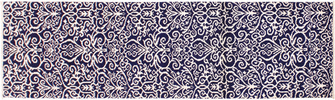 Cyrena Handâ€‘Knotted Wool and Viscose Runner