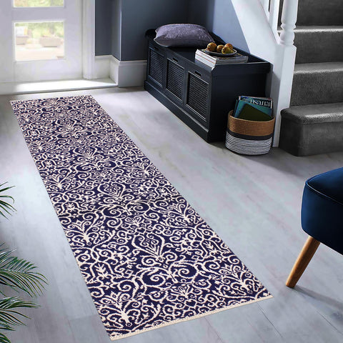 Cyrena Handâ€‘Knotted Wool and Viscose Runner