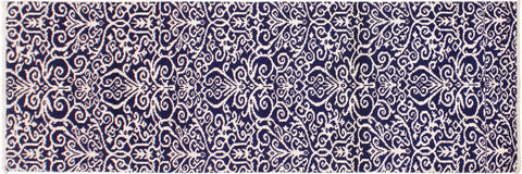 Cyrena Handâ€‘Knotted Wool and Viscose Runner