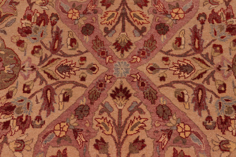 handmade Transitional Lahore Tan Tan Hand Knotted RECTANGLE 100% WOOL area rug 8' x 10'