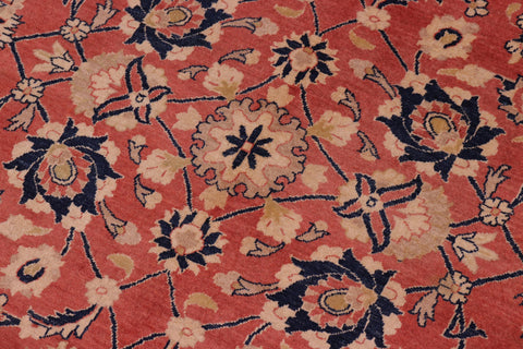 handmade Traditional Kafkaz Rose Blue Hand Knotted RECTANGLE 100% WOOL area rug 8' x 10'