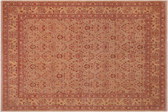 handmade Transitional Lahore Lt. Tan Tan Hand Knotted RECTANGLE 100% WOOL area rug 8' x 10'