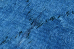 handmade Modern Moroccan Blue Black Hand Knotted RECTANGLE 100% WOOL area rug 8' x 10'