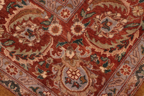 handmade Traditional  Gold Rust Hand Knotted RECTANGLE 100% WOOL area rug 8' x 10'