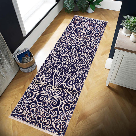 Cyrena Handâ€‘Knotted Wool and Viscose Runner