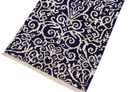 Cyrena Handâ€‘Knotted Wool and Viscose Runner