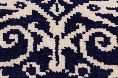 Cyrena Handâ€‘Knotted Wool and Viscose Runner
