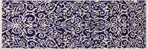 Cyrena Handâ€‘Knotted Wool and Viscose Runner