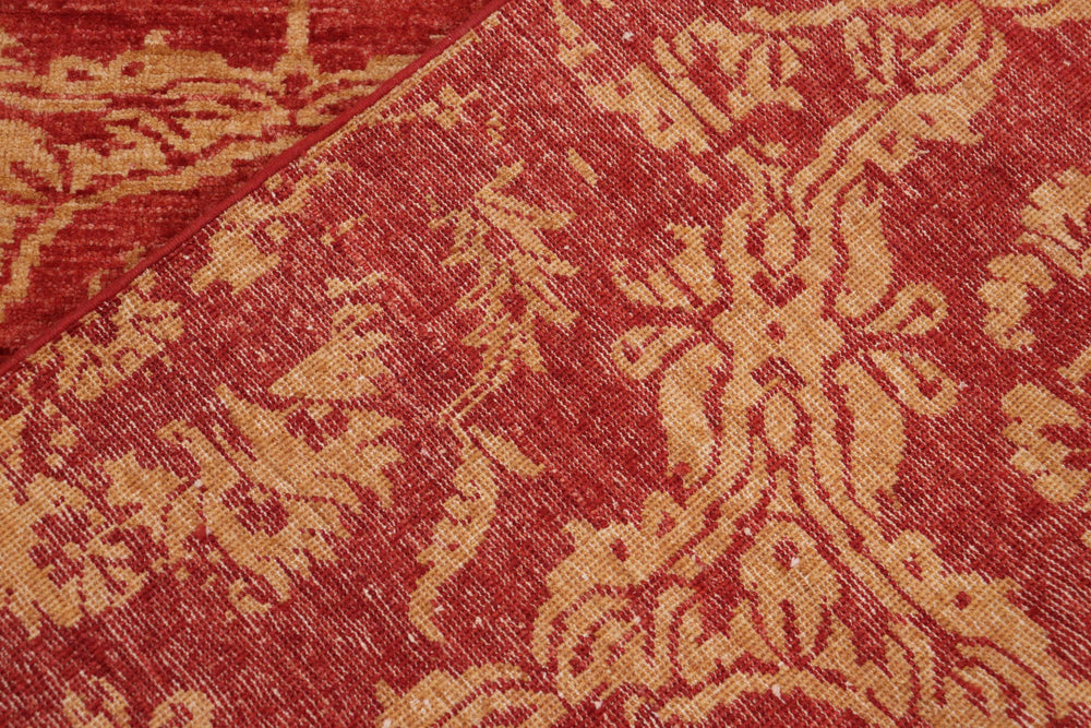 handmade Modern Abstract Rust Tan Hand Knotted RECTANGLE 100% WOOL area rug 9' x 12'
